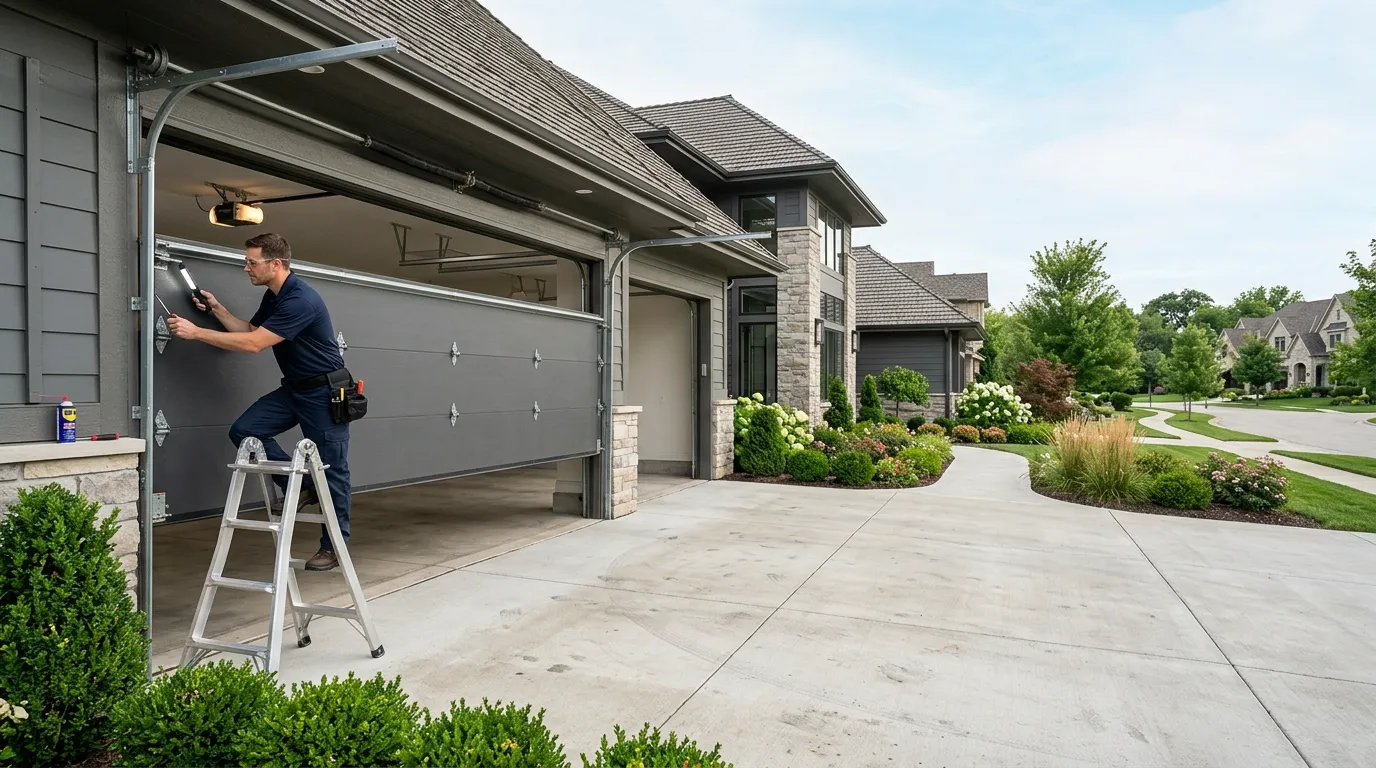Garage door repair work in Oklahoma City, OK